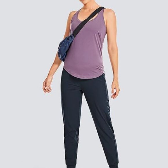 CRZ YOGA size 8/10 navy jogger pants - Picture 3 of 13